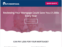 Tablet Screenshot of letsremortgage.com